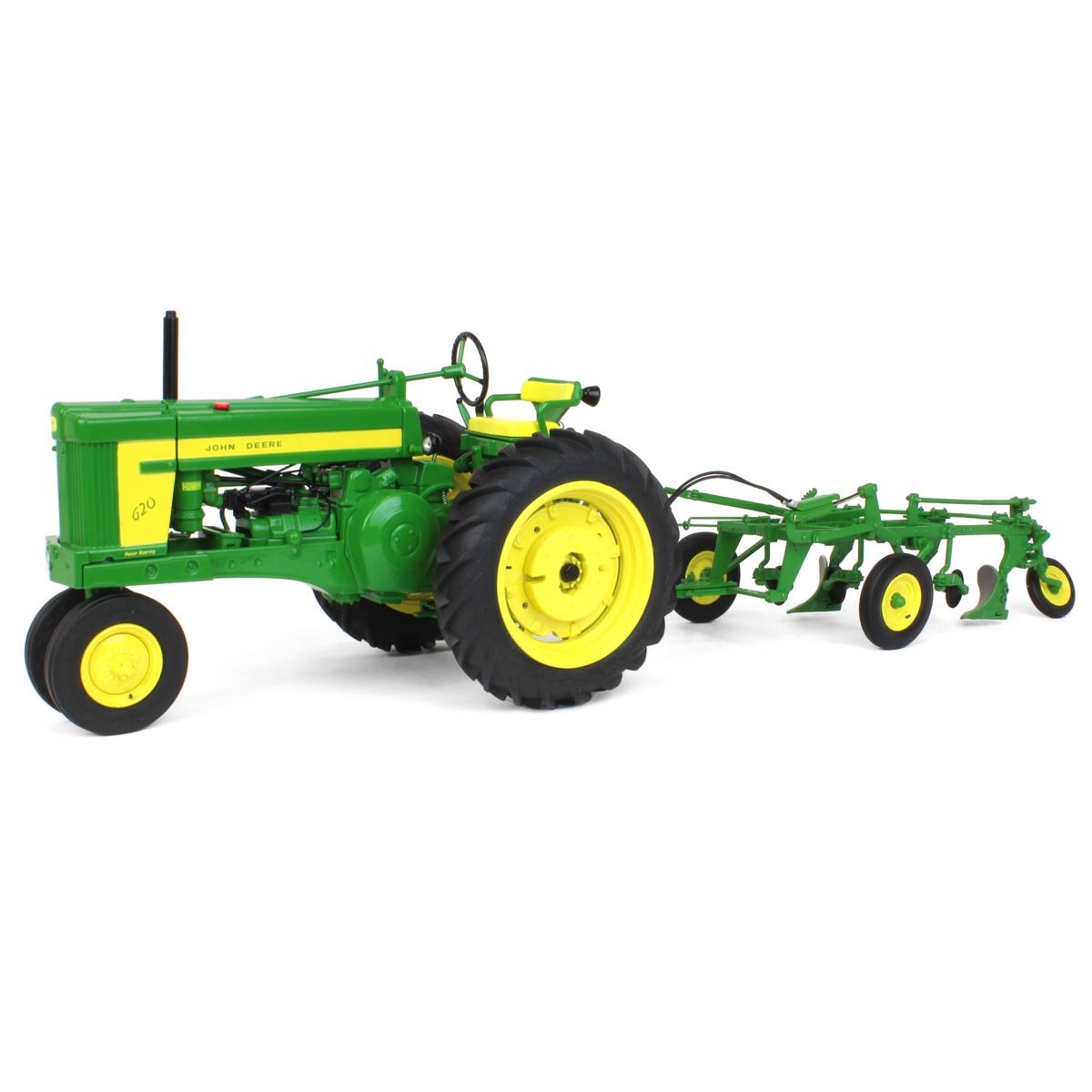 John Deere 620 Narrow Front with 555 Plough Precision Series - 1:16